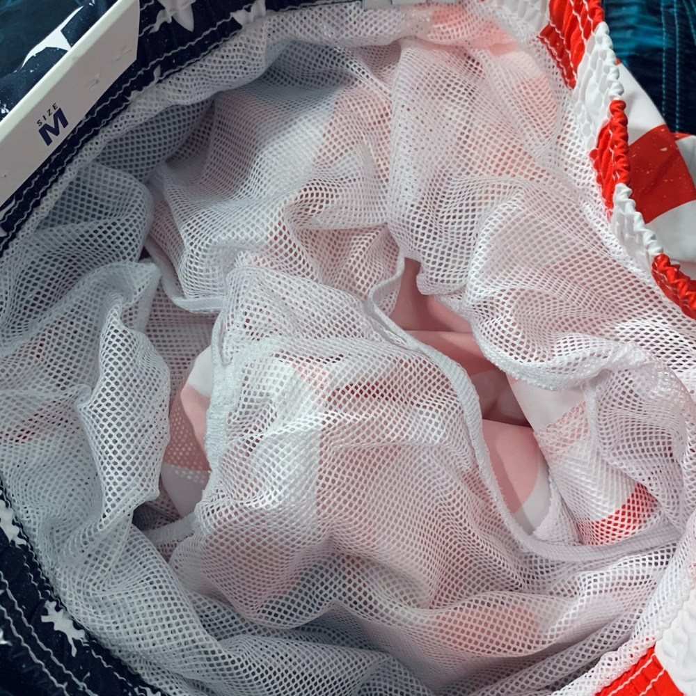 USA Flag Swim Trunks Men’s Medium Patriotic 4th Of July Beach Shorts NWT - Picture 12 of 14